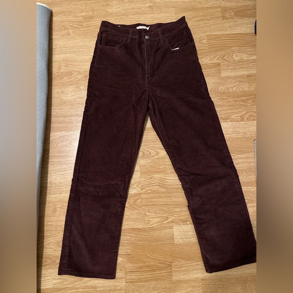 Burgundy Levi Strauss & Co Corduroy Pants